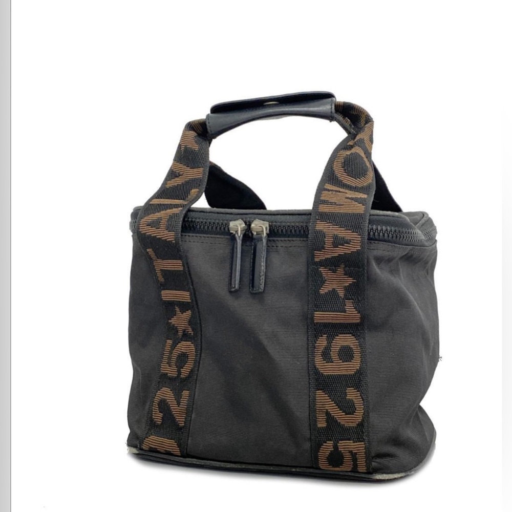 Fendi Handbag/Nylon/Black/Silver Hardware